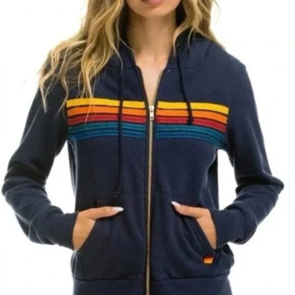 Aviator Nation 5 Stripe Hoodie XL - Picture 1 of 8